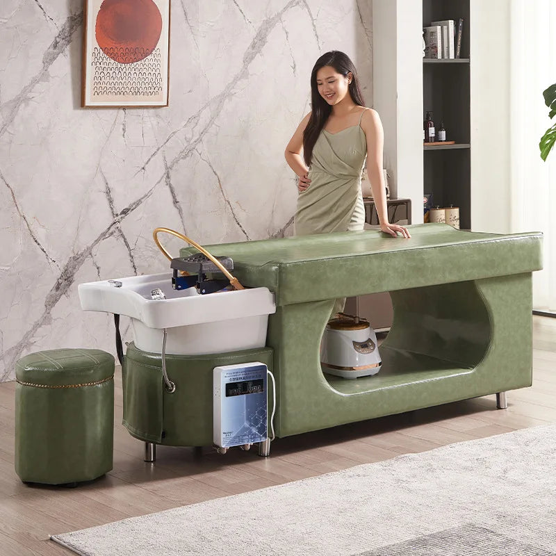 Massage head therapy bed, hair salon, beauty salon, hot water heater, constant temperature water circulation fumigation, Thai st