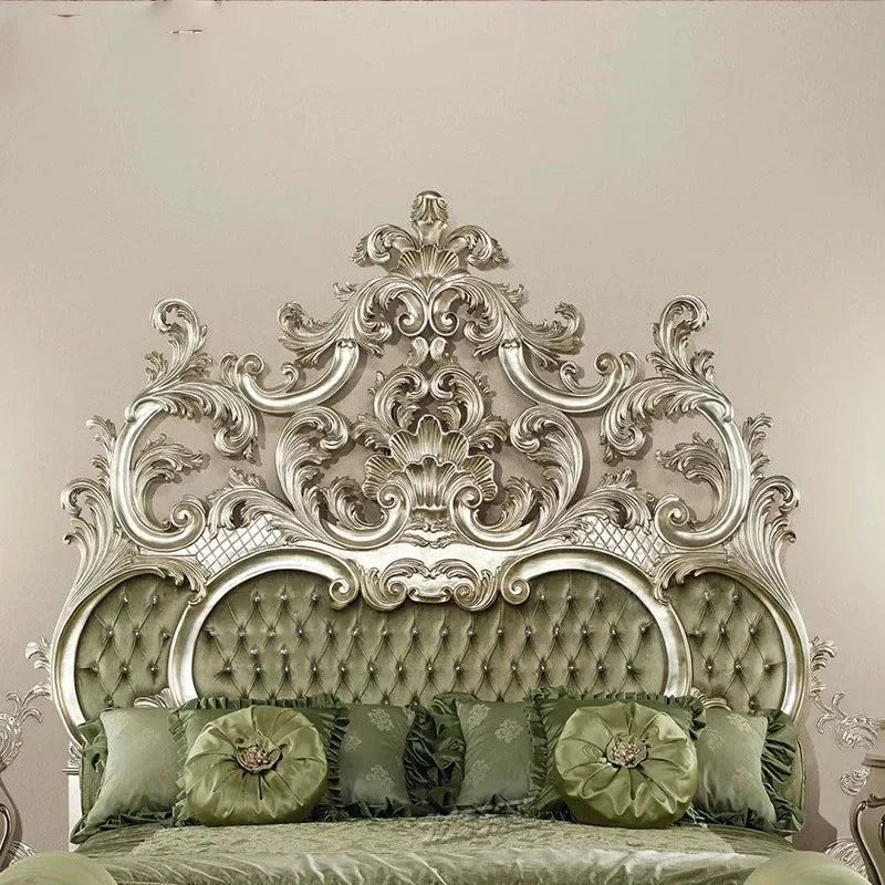 Master Modern Bed Large Princess Hand Carved Girl Bedding Queen Bed Double Luxury Floor Cama Matrimonial Nordic
