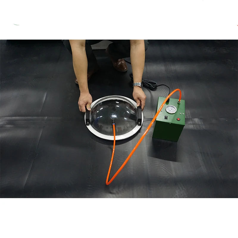 Membrane test equipment for geomembranes and roof membranes