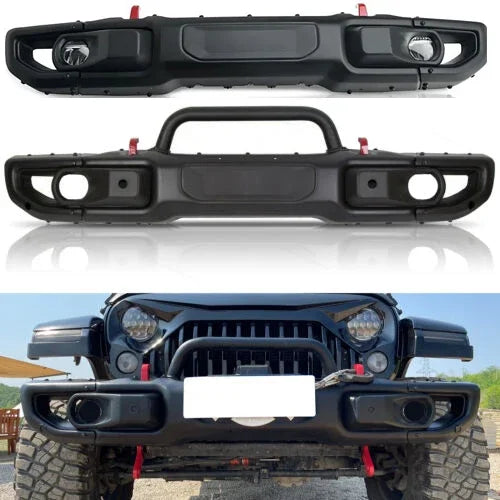 Metal 10th Anniversary Style Front Bumper for Jeep Wrangler Rubicon JK 2007-2018