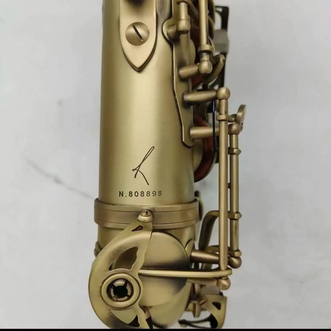 Mindiabair Tenor Saxophone Reference STS-R54 Antique Copper Plated E-flat Professional Musical Instrument With Mouthpiece