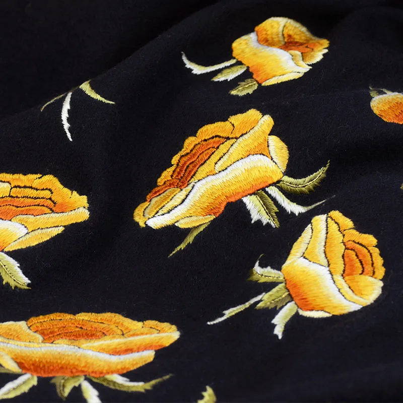 Minggu Embroidery 2023 Autumn/Winter New Handmade Suzhou Embroidery Cashmere Shawl Multi use Large Neck Double sided Embroidery