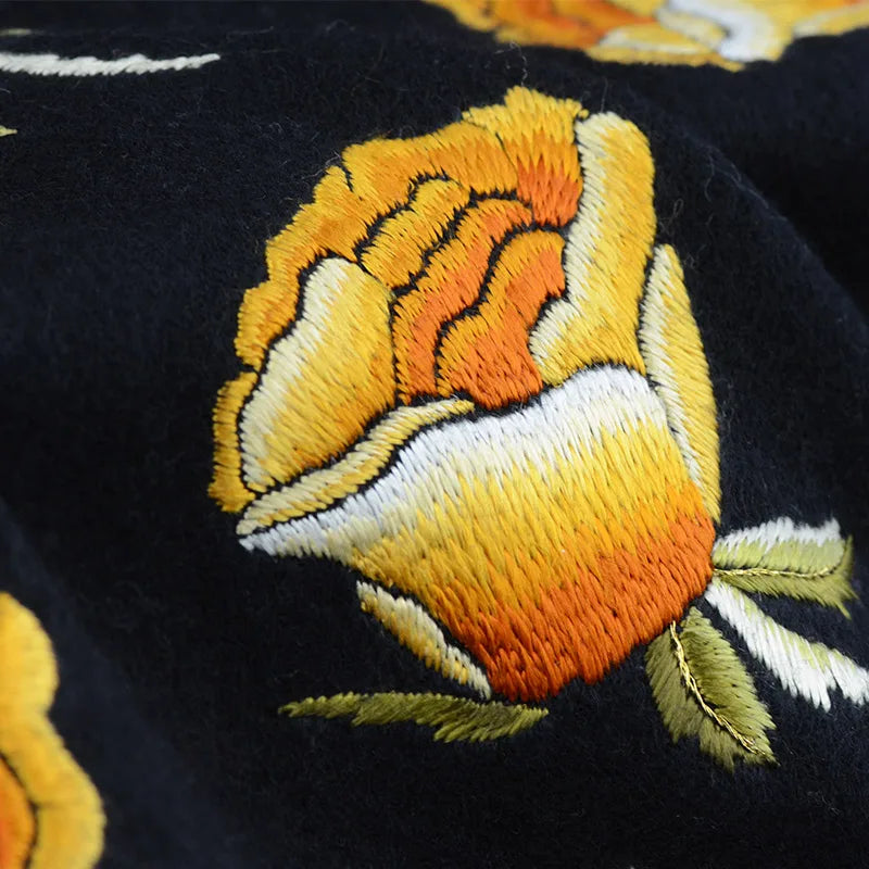 Minggu Embroidery 2023 Autumn/Winter New Handmade Suzhou Embroidery Cashmere Shawl Multi use Large Neck Double sided Embroidery