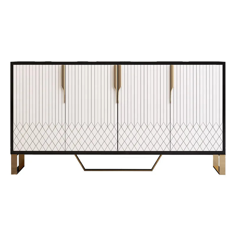 Minimalist luxury porch cabinet living room entrance American sideboard marble shoe cabinet