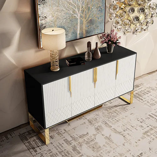 Minimalist luxury porch cabinet living room entrance American sideboard marble shoe cabinet