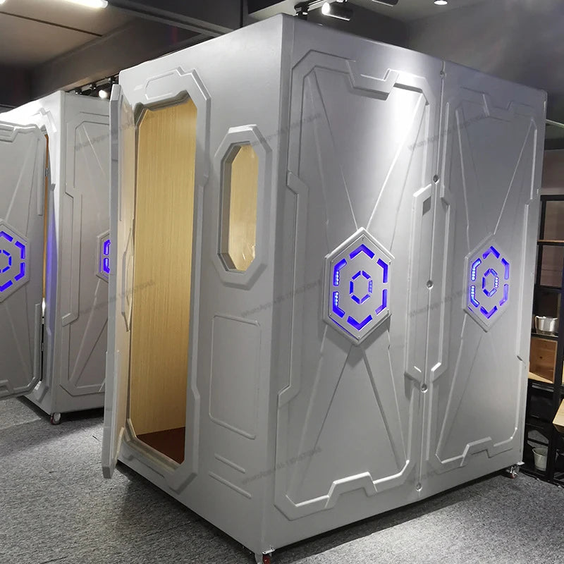 Mobile soundproof room, silent cabin office, mini internet celebrity live broadcast room, European and American phone booth, rec