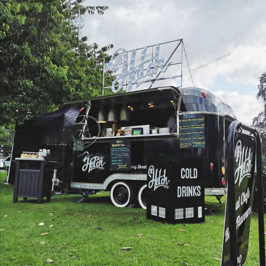 Mobile trailer mini milk tea shop