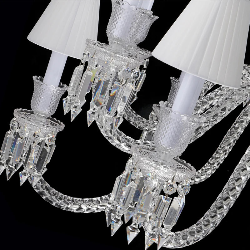 Modern Decoration Indoor Lighting Crystal Pendant Light Villa Living Room Ceiling Suspension Chandelier Lights Luxury