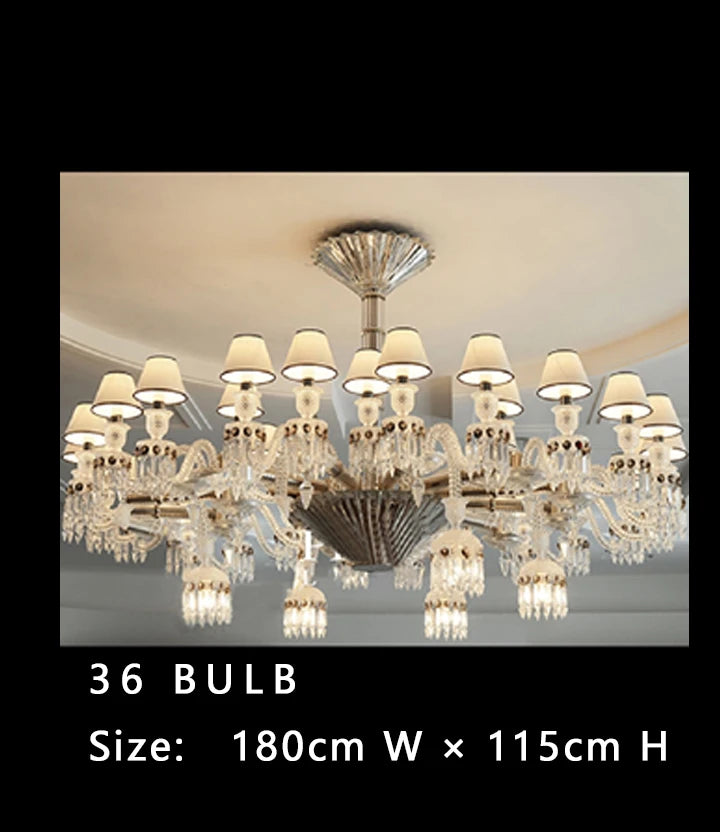 Modern Decoration Indoor Lighting Crystal Pendant Light Villa Living Room Ceiling Suspension Chandelier Lights Luxury