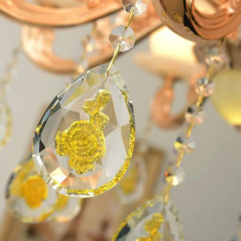 Modern Large Chandelier Fixture Gold Crystal Chandelier light Natural Jade home lighting Hotel Villa Hanging Drop Lights