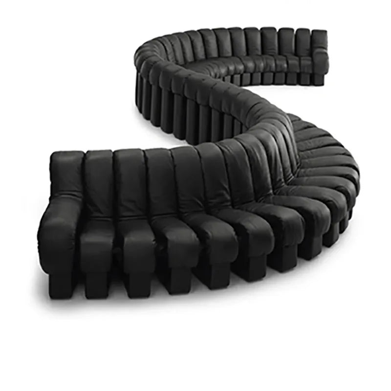 Modern Living Room Sofas Luxury Minimalist Recliner Sectional Leather Sofa Arm Lounge Sectional Curved Fauteuil Salon Decoration