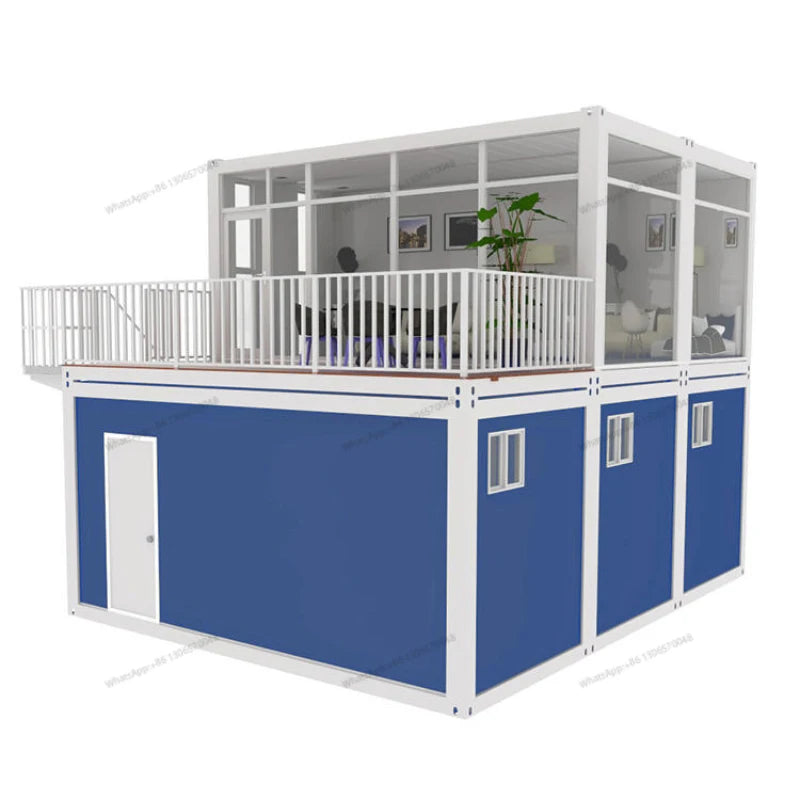 Modern Luxury Prefabricated Residential Duplex 2 Bedroom Modular Housing Container