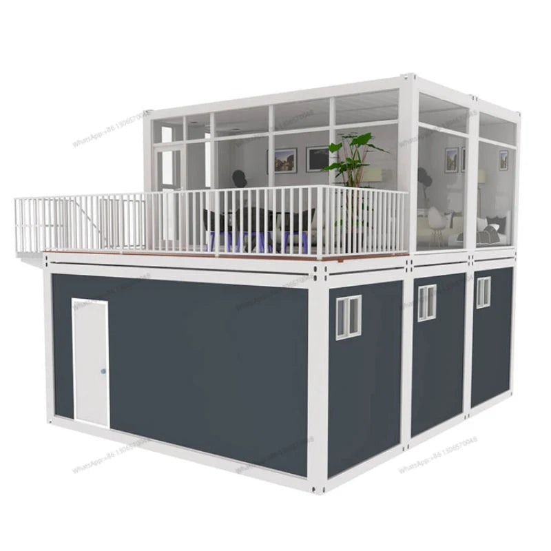 Modern Luxury Prefabricated Residential Duplex 2 Bedroom Modular Housing Container
