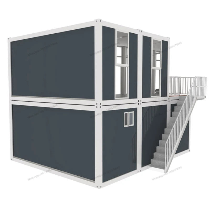 Modern Luxury Prefabricated Residential Duplex 2 Bedroom Modular Housing Container