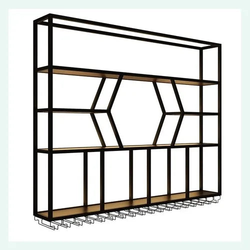 Modern Wall Bar Cabinet Shelf Bottles Metal Luxury Vino Home Wine Holder Restaurant House Beer Stojak Na Wino Bar Decorations