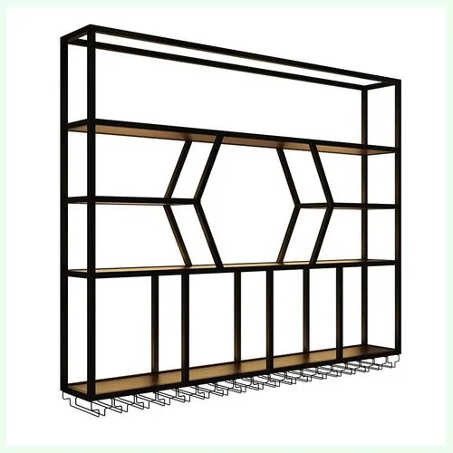 Modern Wall Bar Cabinet Shelf Bottles Metal Luxury Vino Home Wine Holder Restaurant House Beer Stojak Na Wino Bar Decorations