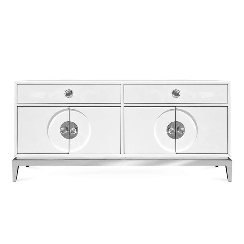 Modern and simple solid wood custom light luxury white small apartment decoration cabinet fully equipped multifunctional entranc