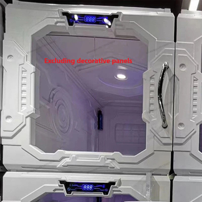 Modern capsule esports hotel bed, space cabin sleep bed, mini cabin, Japanese style vertical cabin, single student boarding and