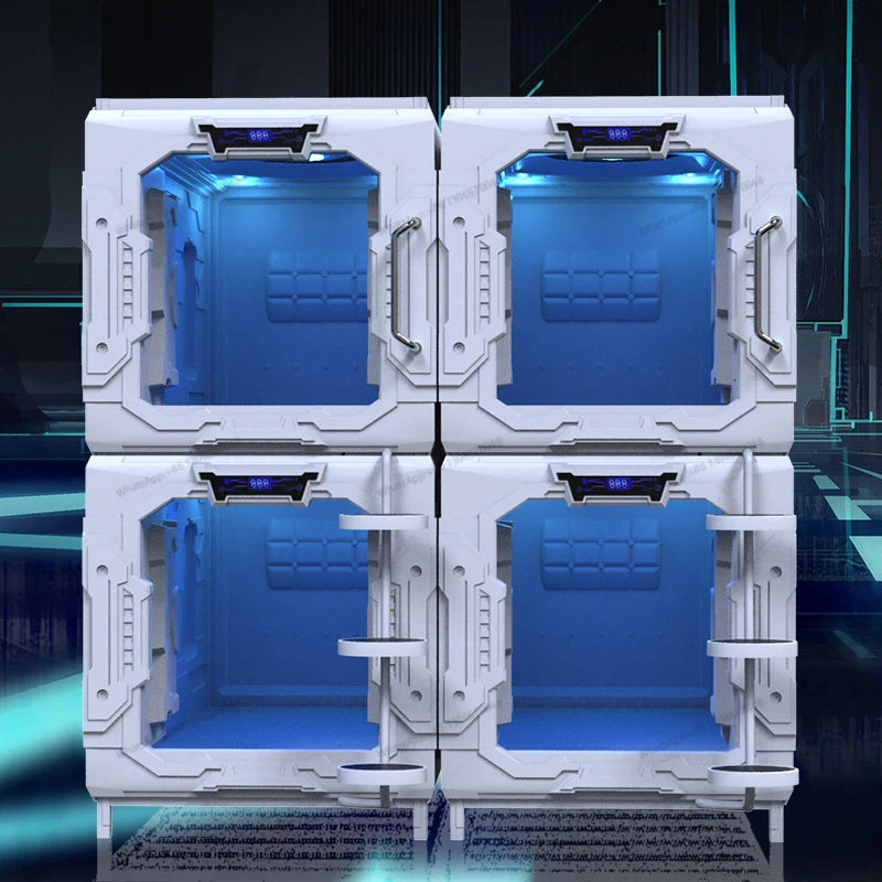 Modern capsule esports hotel bed, space cabin sleep bed, mini cabin, Japanese style vertical cabin, single student boarding and