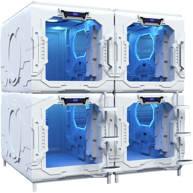 Modern capsule esports hotel bed, space cabin sleep bed, mini cabin, Japanese style vertical cabin, single student boarding and
