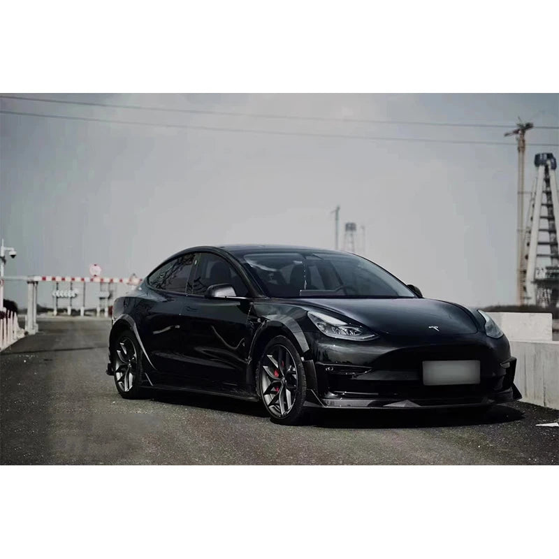 Modified Body Kits Car Rear Lip Side Skirt Body Kit Car Front Bumper Lip For Tesla Model Y 2021-2023