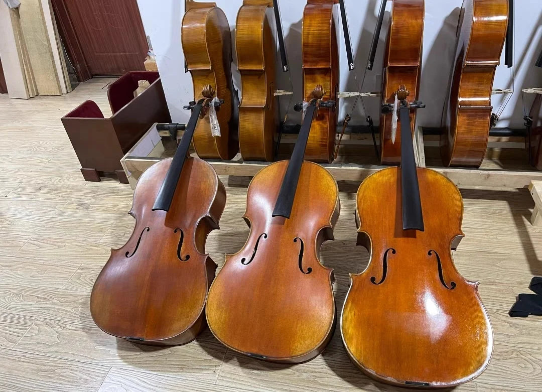 MMOOKA Montagnana 1743 Cello handmade Europe spruce cello 4/4 Vintage Oily Varnish varnish cello Adult student stringed instrume