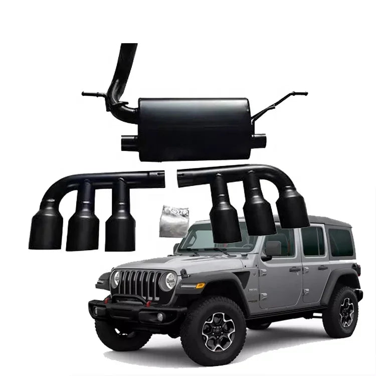 Muffler System Exhaust Pipe for Wrangler JL Gladiator JT Exhaust Pickup Truck Bumper Part