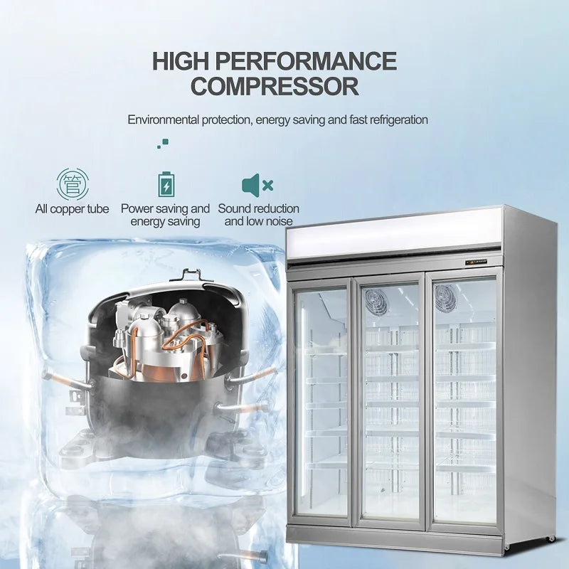 Multideck Open Display Chiller Beverage Fridge Display Vegetable Cooler Commercial Refrigerator Showcase