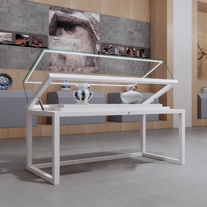 Museum display cabinets, product display cabinets, art display racks, cultural relics, calligraphy, painting, glass cabinets, me