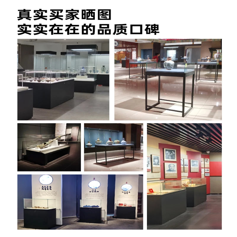 Museum display cabinets, product display cabinets, art display racks, cultural relics, calligraphy, painting, glass cabinets, me