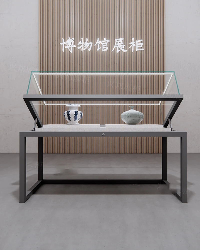 Museum display cabinets, product display cabinets, art display racks, cultural relics, calligraphy, painting, glass cabinets, me