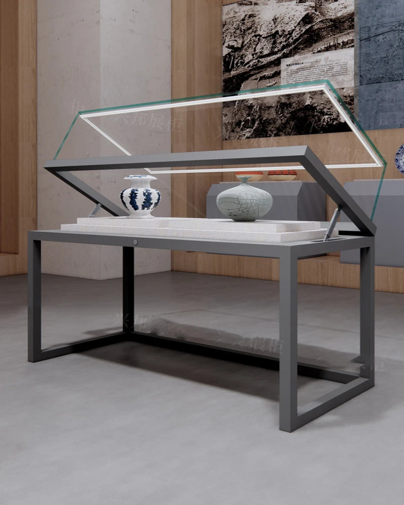 Museum display cabinets, product display cabinets, art display racks, cultural relics, calligraphy, painting, glass cabinets, me