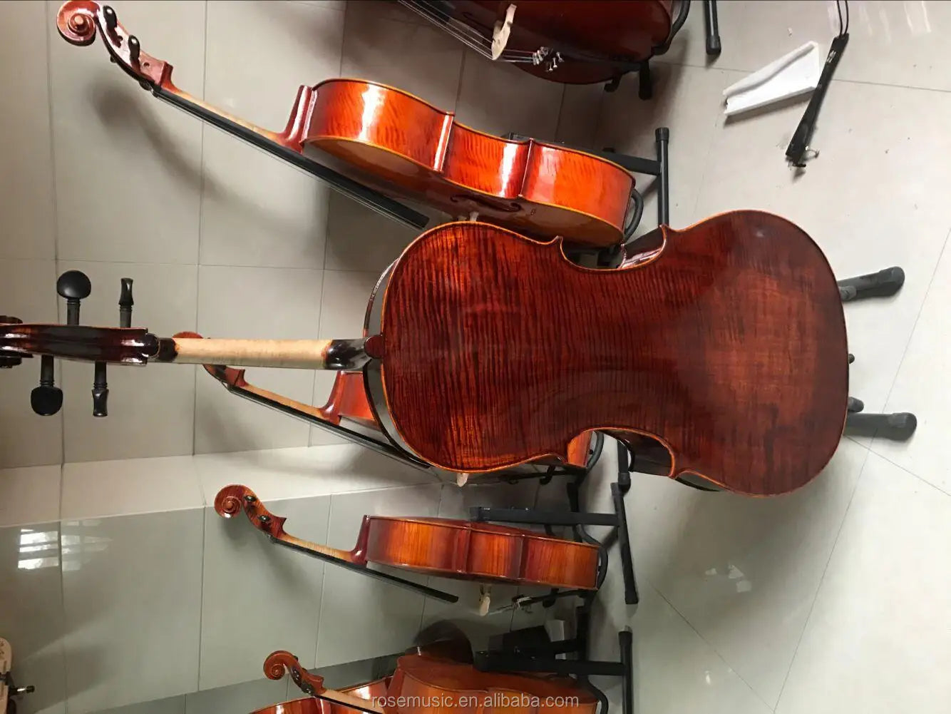 MMOOKA Music instrument  4/4 3/4 professional  flame maple solid cello