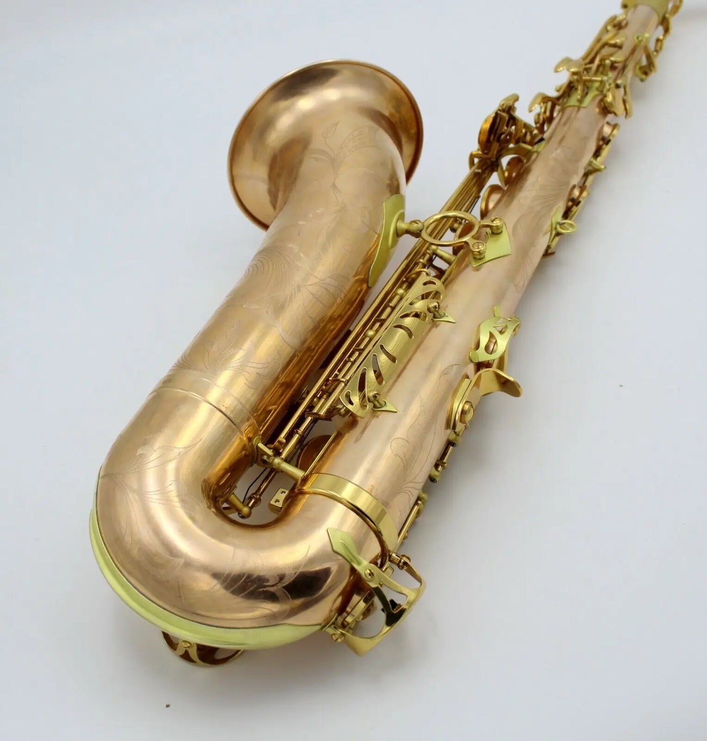 Music rose brass gold brass unlacquered copper tenor saxophone R54 type