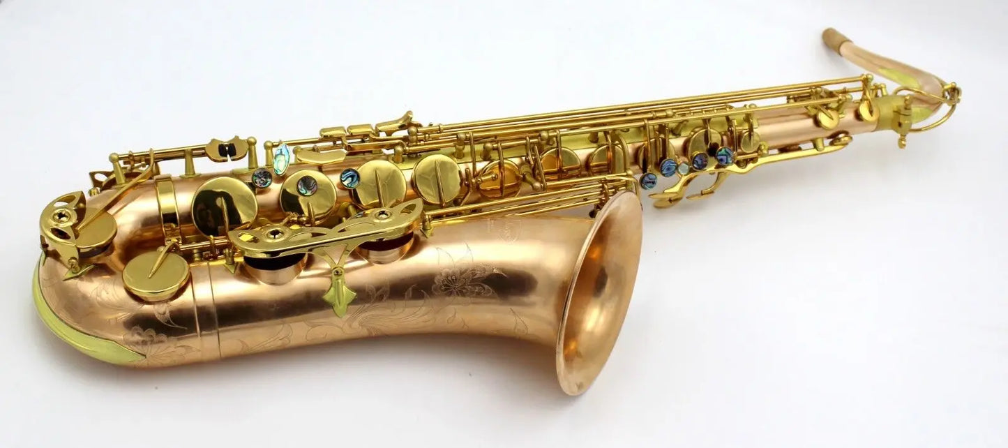 Music rose brass gold brass unlacquered copper tenor saxophone R54 type