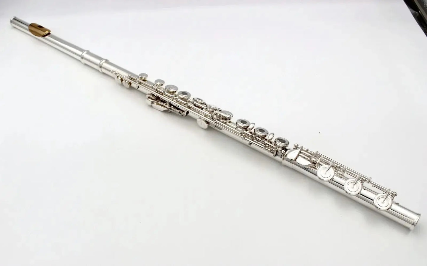 MMOOKA Music solid silver sterling silver body 17 open hole pro use C key flute