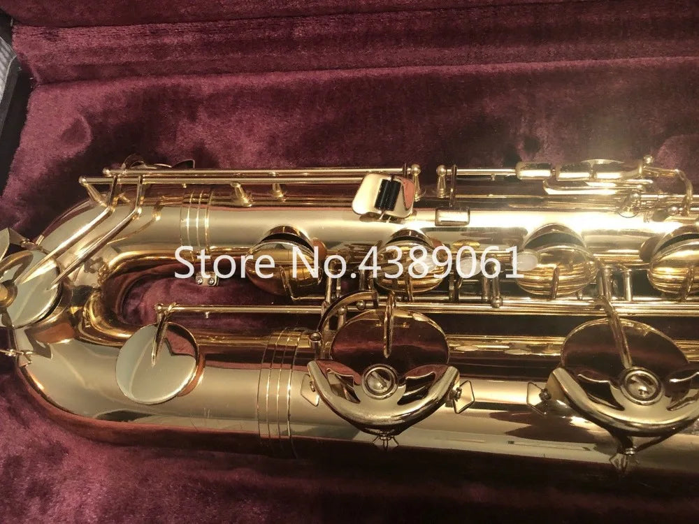 Musical Instrument Jupiter JBS-593 GL  E Flat Baritone Saxophone Brass Gold Lacquer Pearl Button Saxophone With Canvas Case