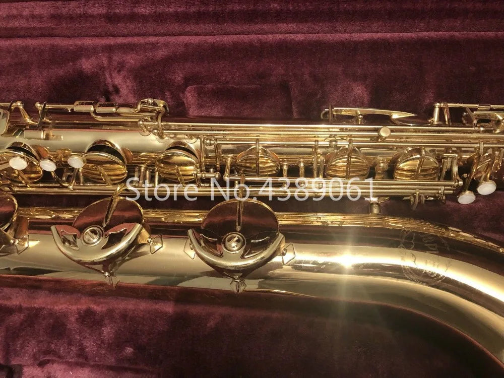 Musical Instrument Jupiter JBS-593 GL  E Flat Baritone Saxophone Brass Gold Lacquer Pearl Button Saxophone With Canvas Case