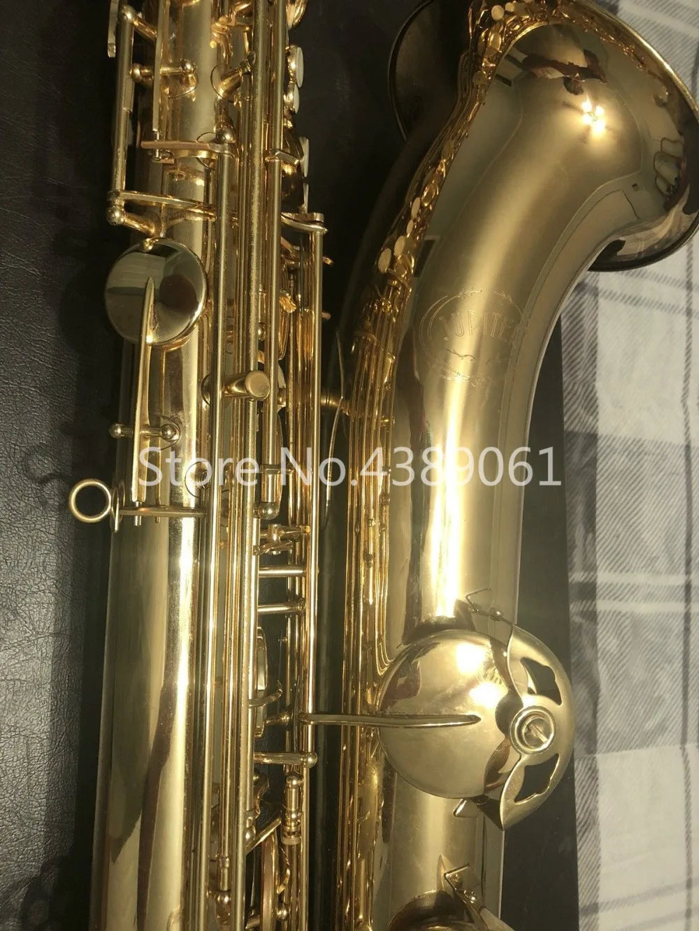 Musical Instrument Jupiter JBS-593 GL  E Flat Baritone Saxophone Brass Gold Lacquer Pearl Button Saxophone With Canvas Case