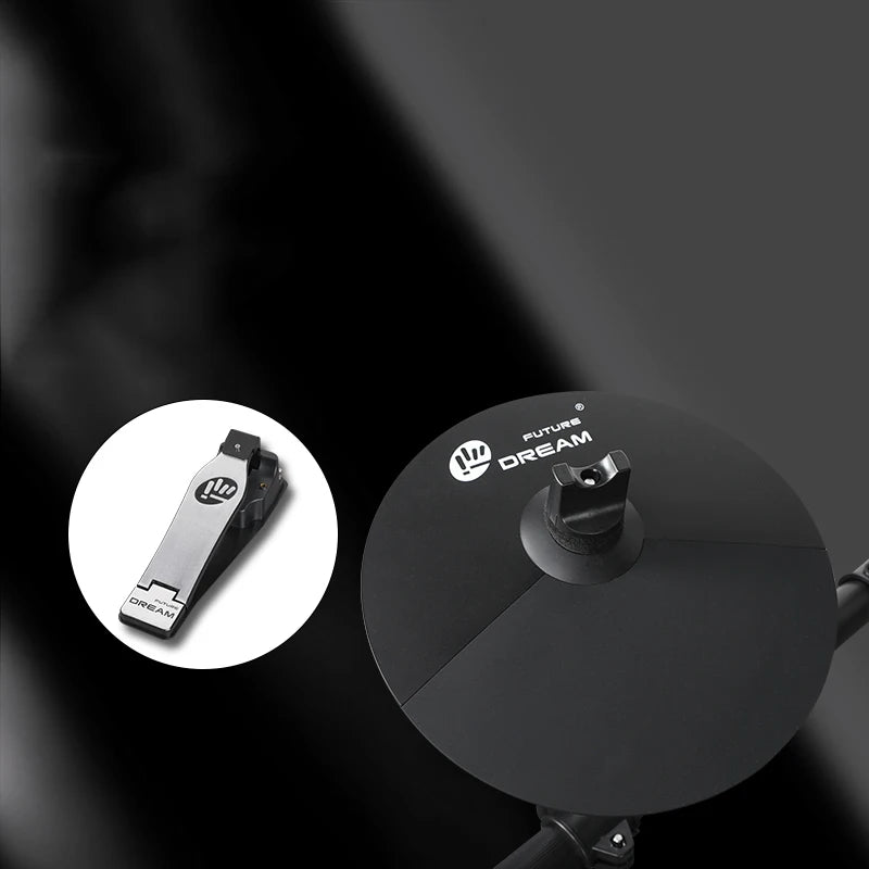 MMOOKA Musical Training Pad Drum Professional Digital Children Foot Pedal Electronic Drum Practice Trigger Bateria Instrument OA50ED