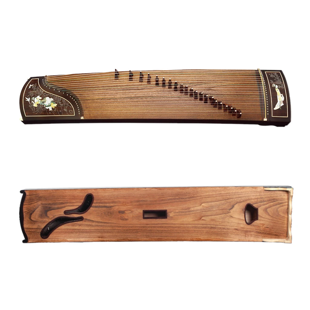 MMOOKA NAOMI 21 Strings Guzheng Black Sandalwood 163cm Paulownia Wood Soundboard Handcraft Smooth Touch Feeling With Full Accessories