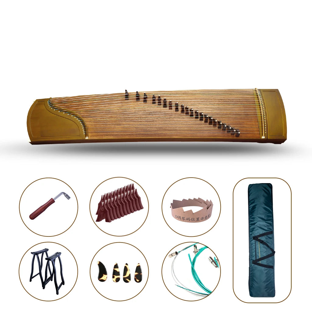 NAOMI Aged Nanmu Guzheng Chinese Zither Koto Harp Smooth Touch Feeling And Good Sound With Full Accessories From China Yangzhou