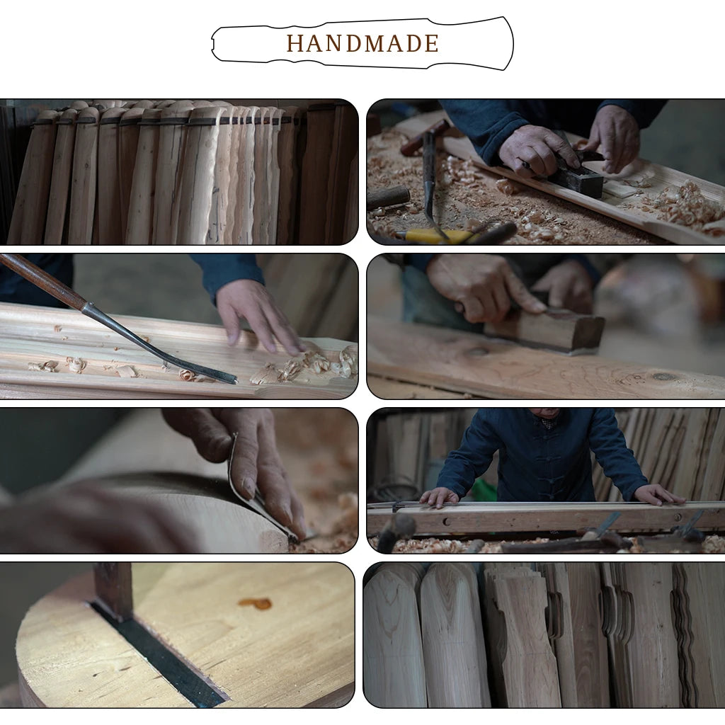 NAOMI Collection Level Guqin Jiao Ye Style 7 Strings Ancient Instrument Lacquered Aged Paulownia Guqin Handmade Qin Zither