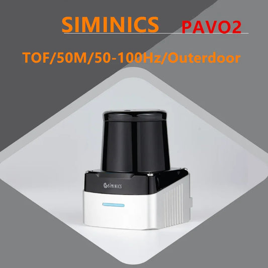 NEW SIMINICS PAVO2 100Hz 50m TOF Outdoor Lidar Sensor for robot Navigation and obstacle avoidance, intelligent transportation