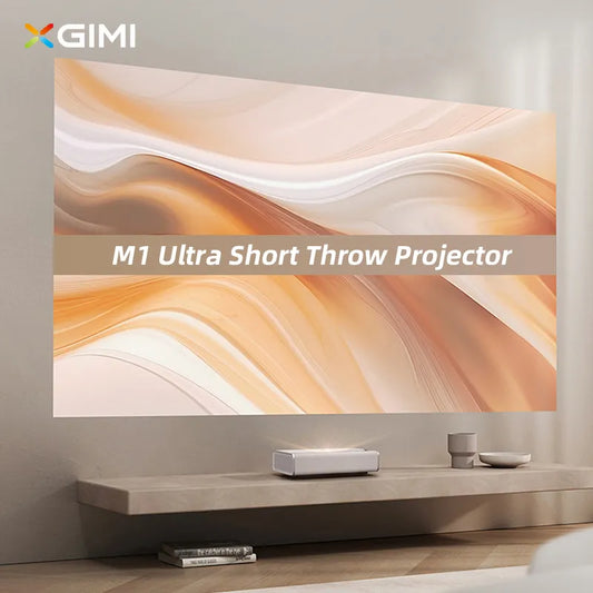NEW XGIMI M1 Ultra Short Throw Projector 1080P Full HD 0.33 DMD UST Cinema Smart HDR Video Beamer For Home Theater