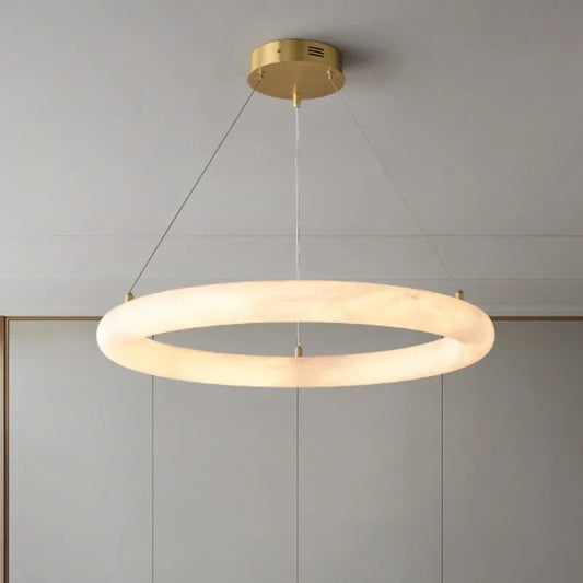 Natural Marble 2024 Trendy New Design Gold Silver Ceiling Chandelier Lighting Lustre Suspension Luminaire Lampen For Living Room