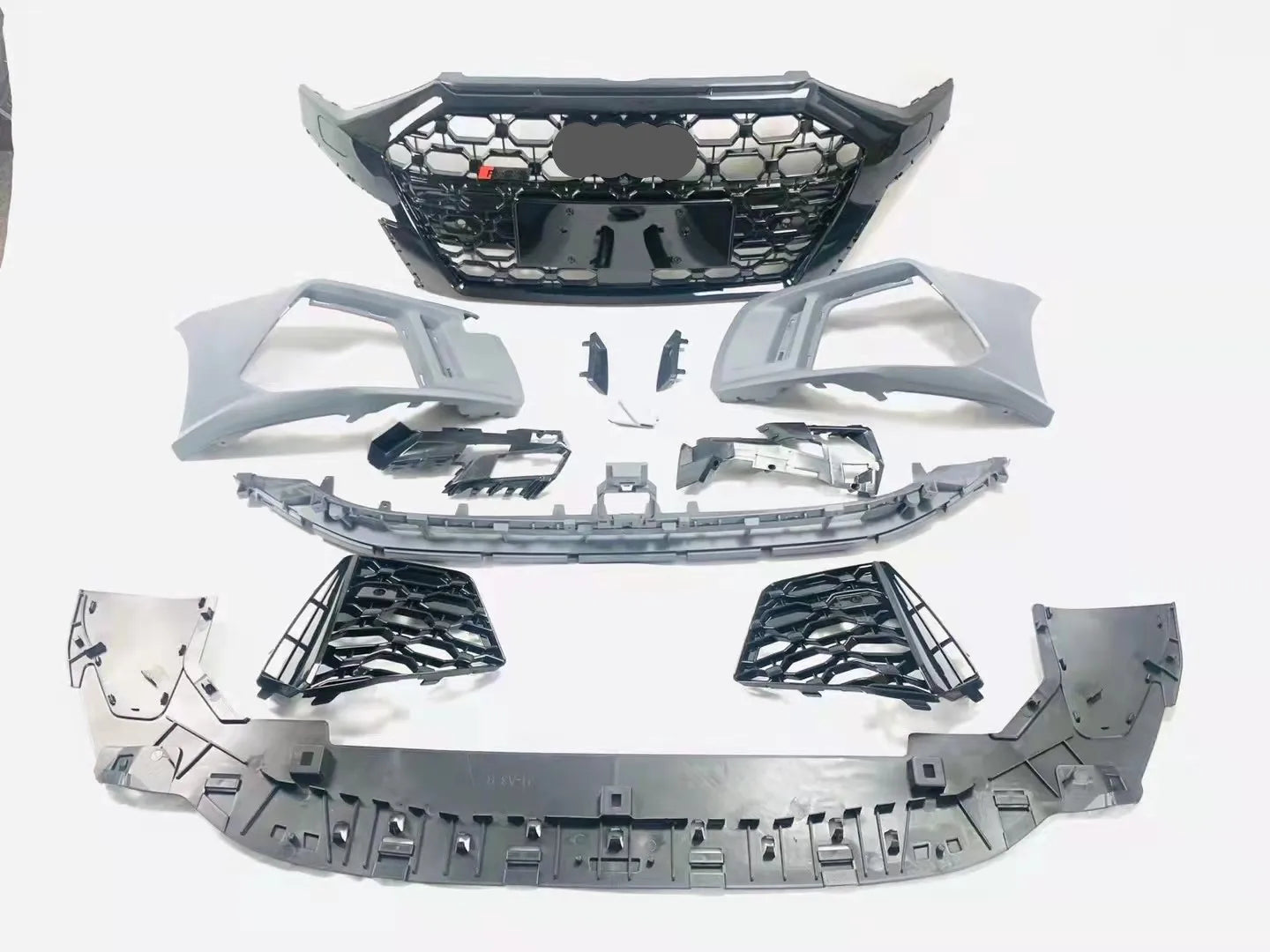 New Arrival RS3 Type Front Bumper Body Kit For  A3 2020-2022 Facelift  RS3 Front Bumper With Grille