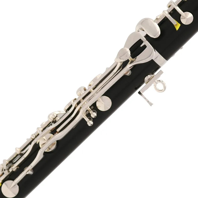 MMOOKA New Bb tone 20 keys Ebony wood clarinet German system design silver plating keys with case