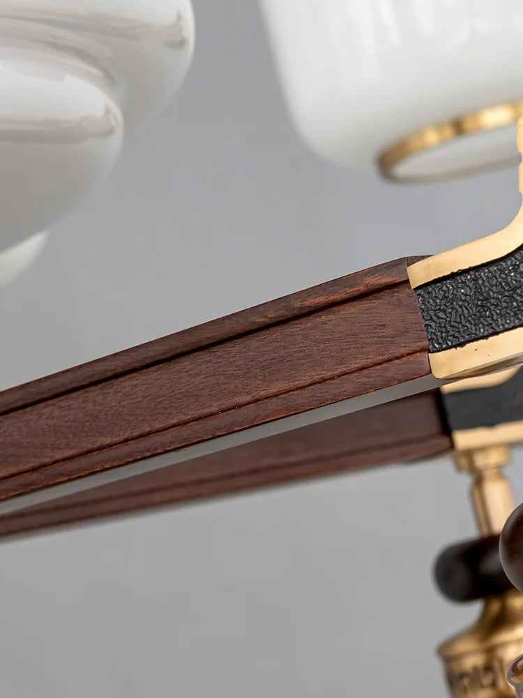 New Chinese-Style Chandelier Lamp in the Living Room Zen Chinese Style Restaurant Lamps Villa Duplex Building Chandelier