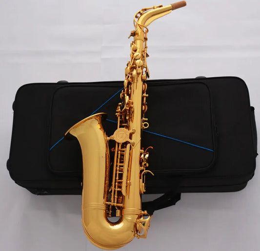 New Golden Alto Saxophone Eb Saxophone Professional Performance